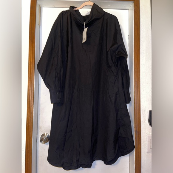 COS High Neck Black Dress with Pockets NEW WITH TAGS SIZE 8 - Picture 5 of 7